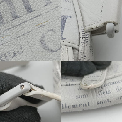 Christian Dior Saddle White Leather 06-Bo-1119