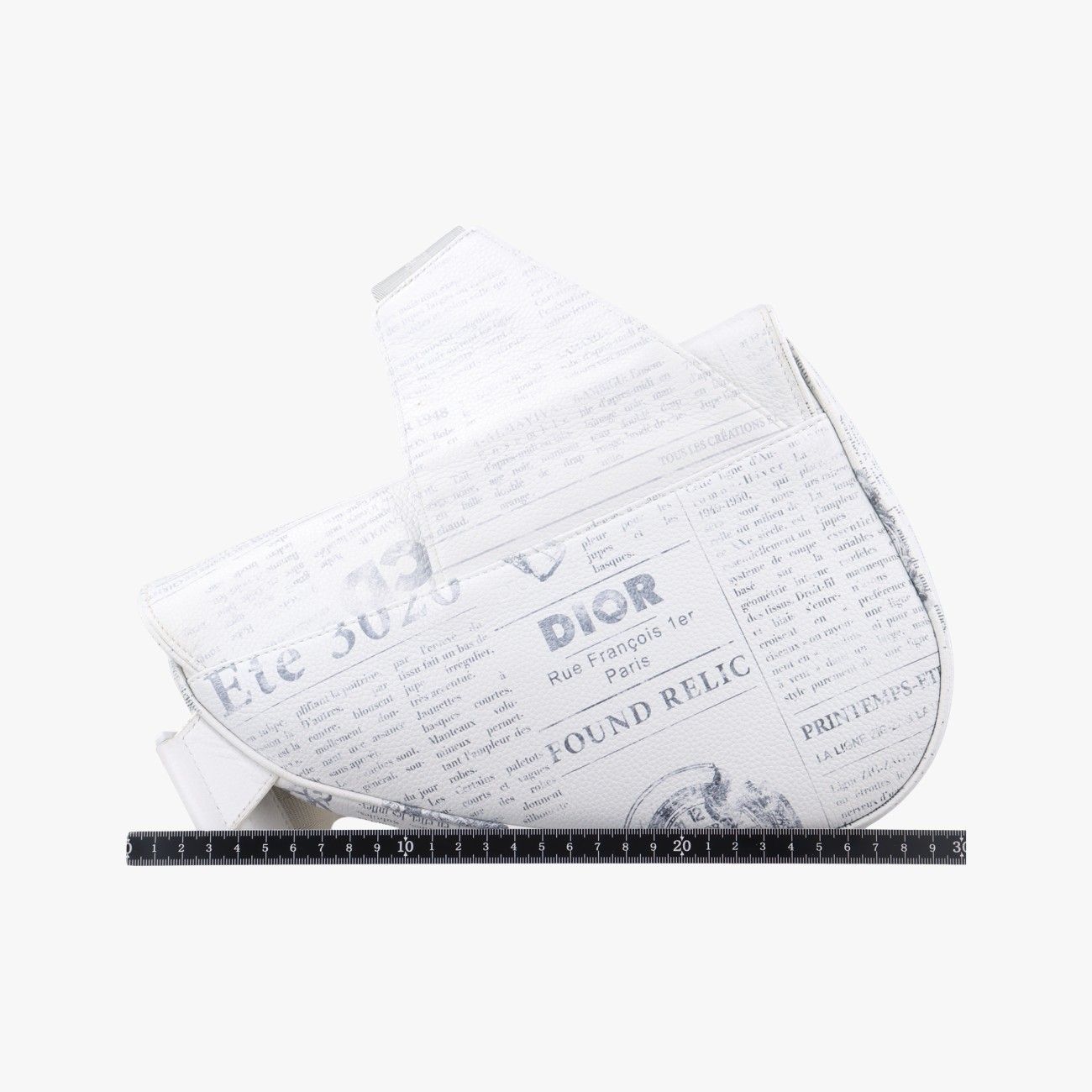 Christian Dior Saddle White Leather 06-Bo-1119