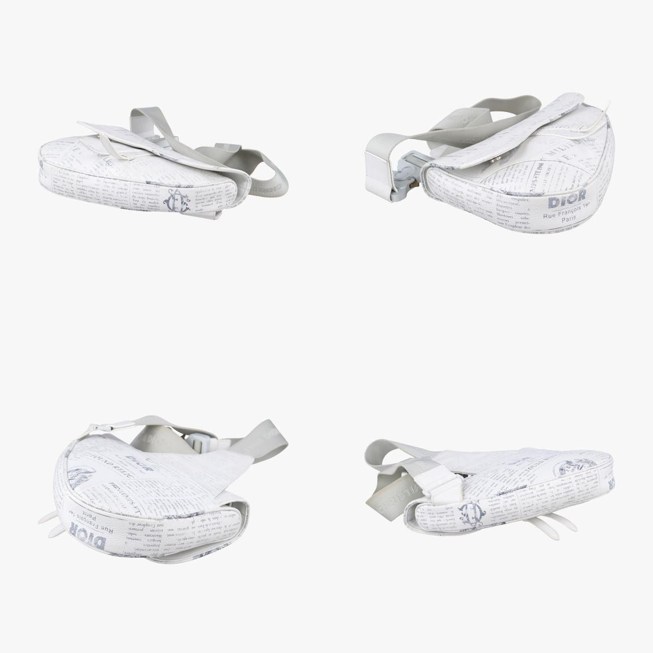 Christian Dior Saddle White Leather 06-Bo-1119