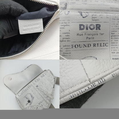 Christian Dior Saddle White Leather 06-Bo-1119