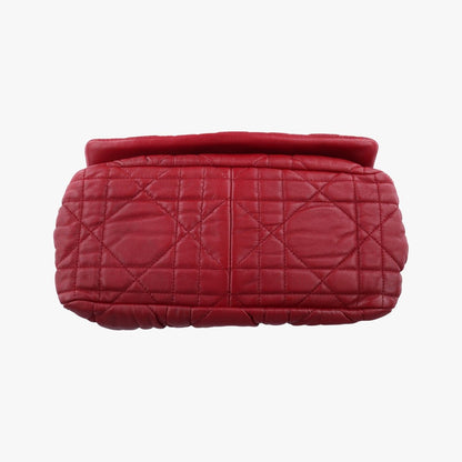 Christian Dior Cannage Faux Wine Red Lambskin 15-Bo-0170