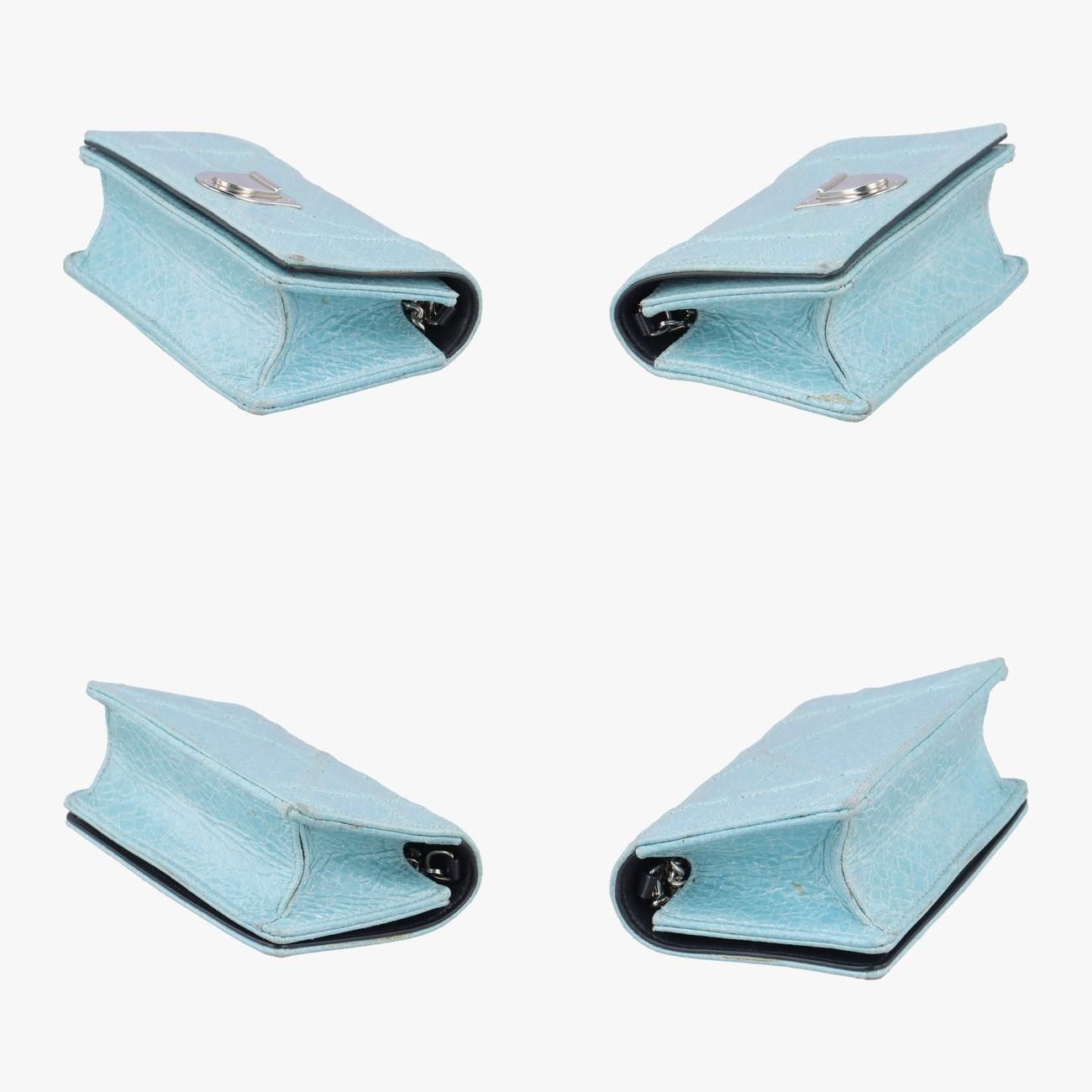 Christian Dior Diorama Blue Leather 09-Bo-0166