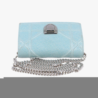 Christian Dior Diorama Blue Leather 09-Bo-0166
