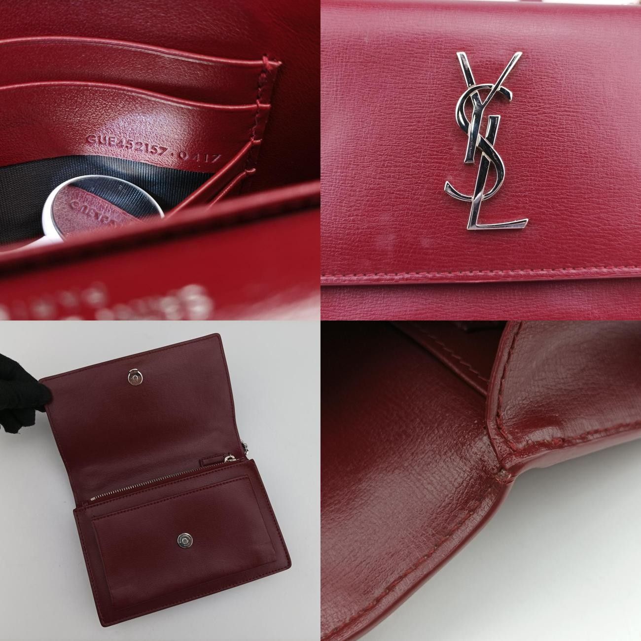 Yves Saint Laurentsunset Wine Red Leather 452157 Gue452157.0417