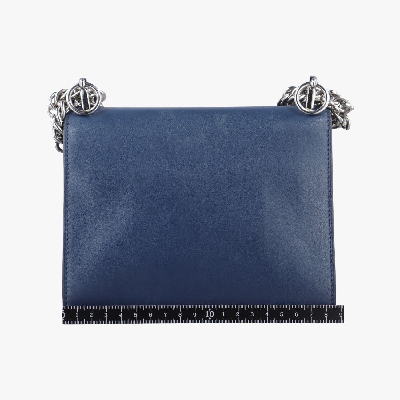 Fendi Studs Canai Navy Leather 8m0381-Sr0 178-0397