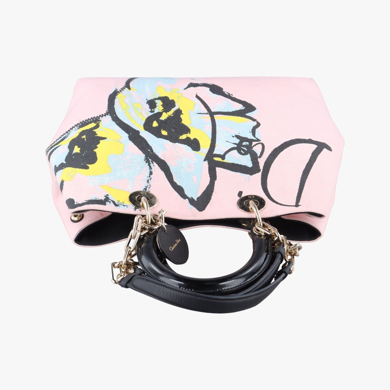 Christian Dior Diorissimo Pink X Multicolor Canvas 01-Ru-1114