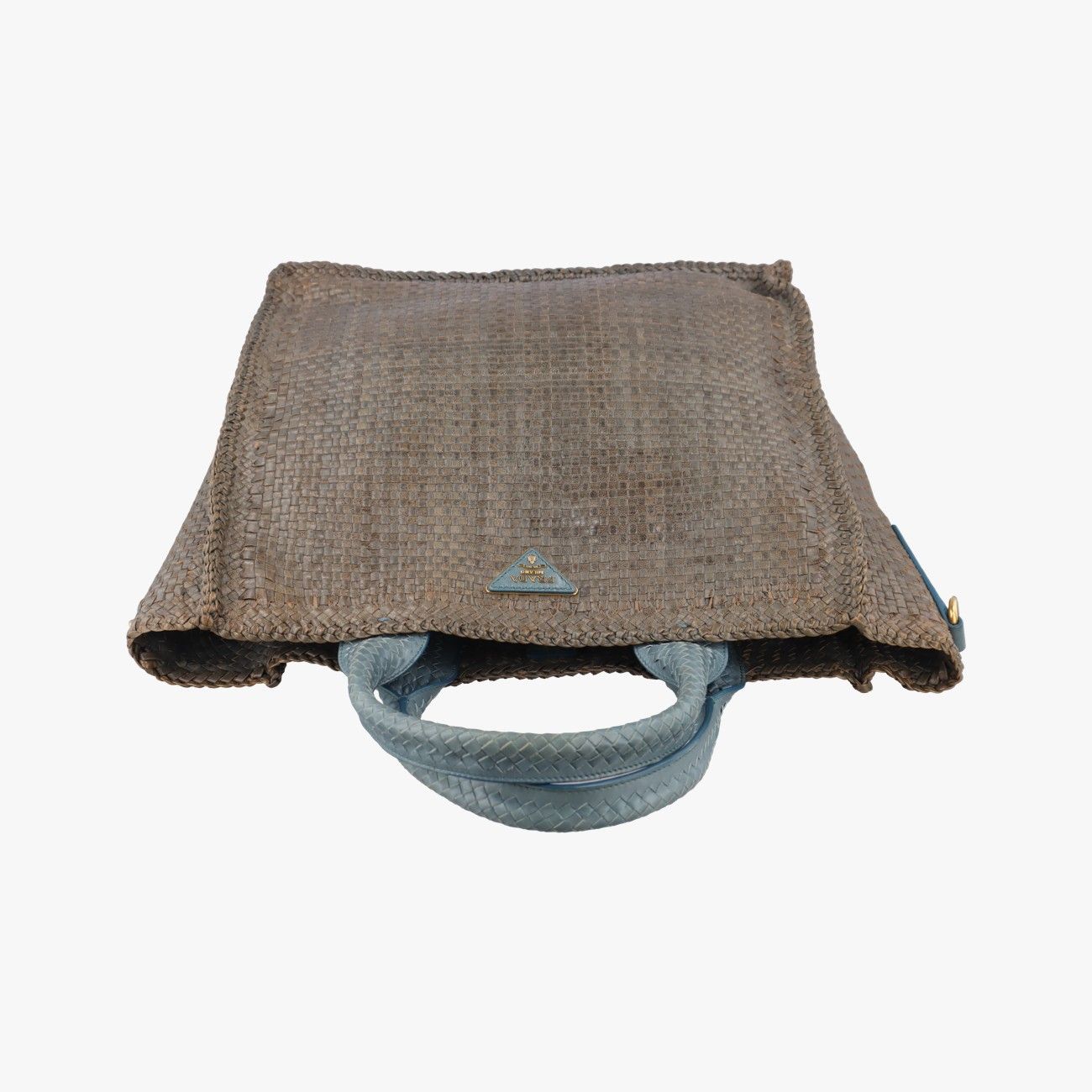 Prada Madras Beige X Blue Leather 204