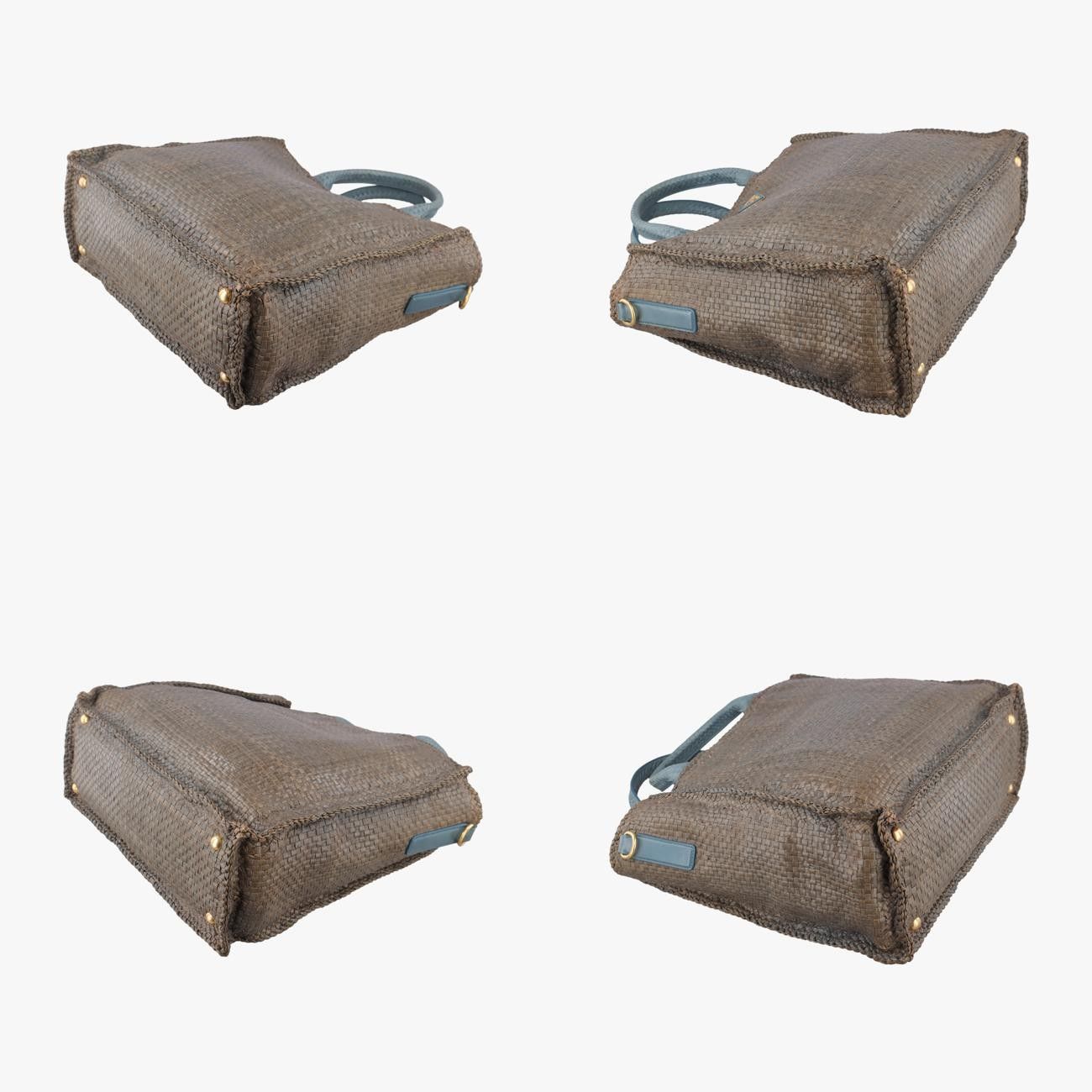 Prada Madras Beige X Blue Leather 204