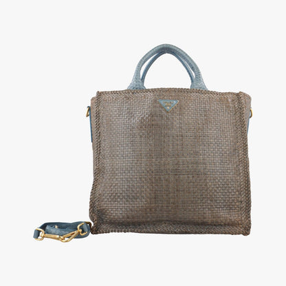 Prada Madras Beige X Blue Leather 204