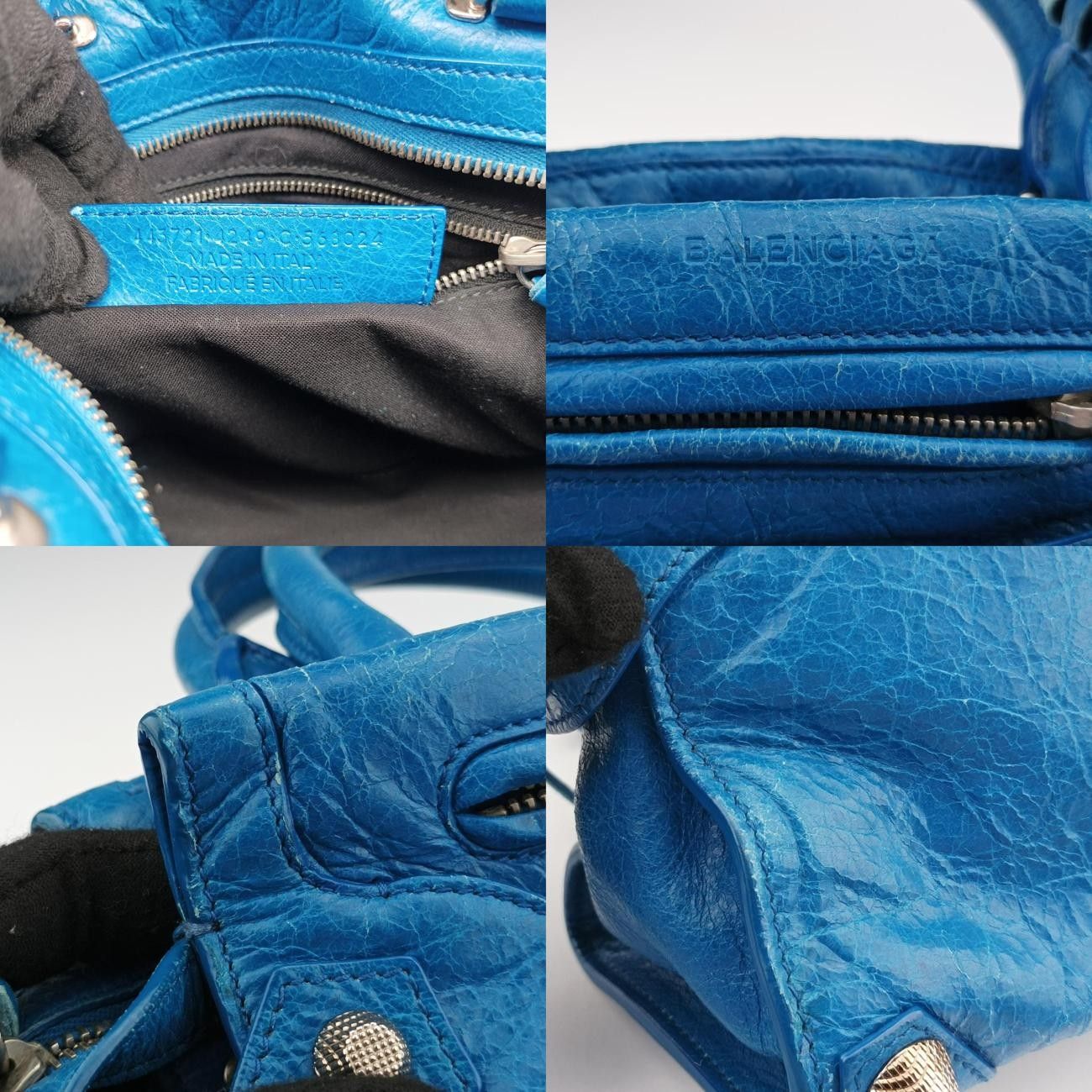 Balenciaga Mute City Blue Lambskin 443721c.568024