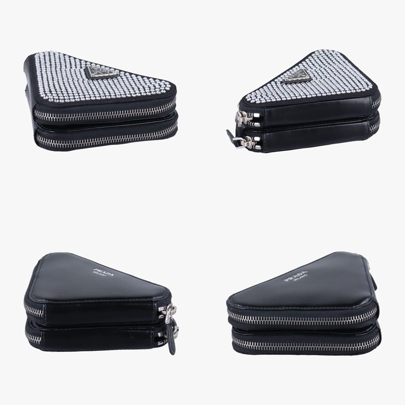 Prada Triangle Black Leather 1nr015 234