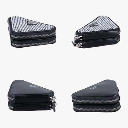 Prada Triangle Black Leather 1nr015 234