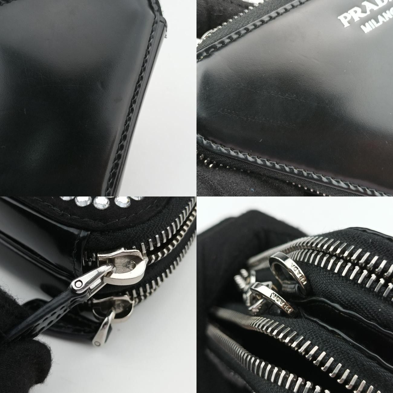 Prada Triangle Black Leather 1nr015 234
