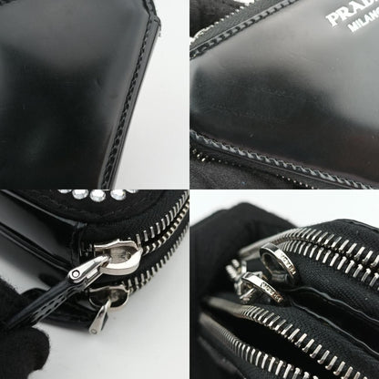 Prada Triangle Black Leather 1nr015 234