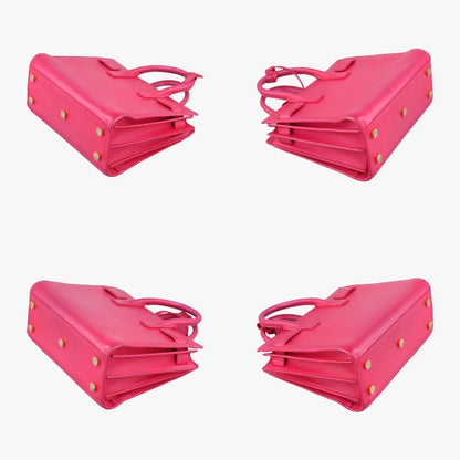 Yves Saint Laurentsac De Jour Nano Rose Red Leather 340778 Bci340778.0614