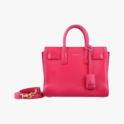 Yves Saint Laurentsac De Jour Nano Rose Red Leather 340778 Bci340778.0614