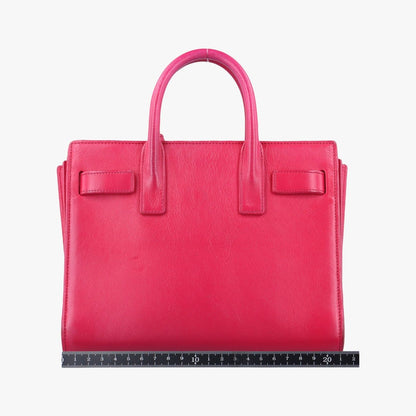 Yves Saint Laurentsac De Jour Nano Rose Red Leather 340778 Bci340778.0614