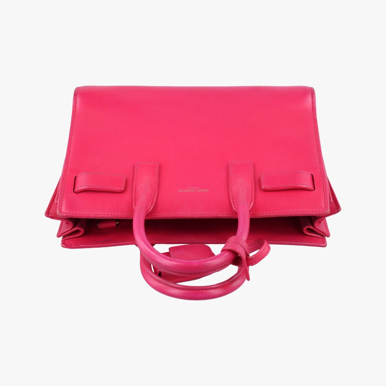 Yves Saint Laurentsac De Jour Nano Rose Red Leather 340778 Bci340778.0614