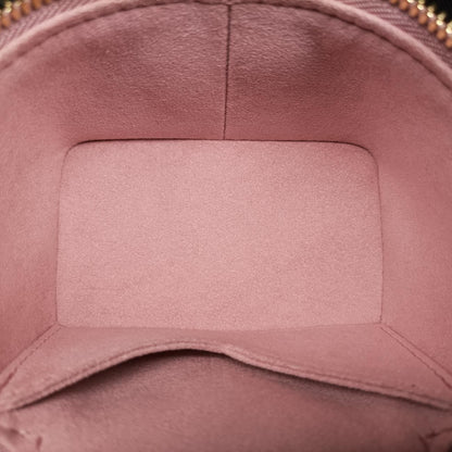 Louis Vuittonmicro Vanity Pink Monogram Jacquard Denim M82527 Ic Chip