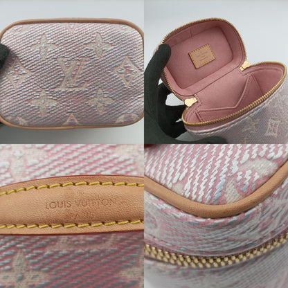 Louis Vuittonmicro Vanity Pink Monogram Jacquard Denim M82527 Ic Chip