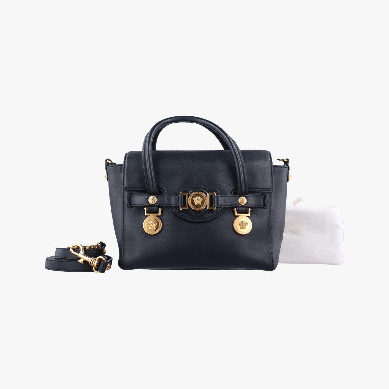 Versace Medusa Black Leather Clg 832 939 215 276