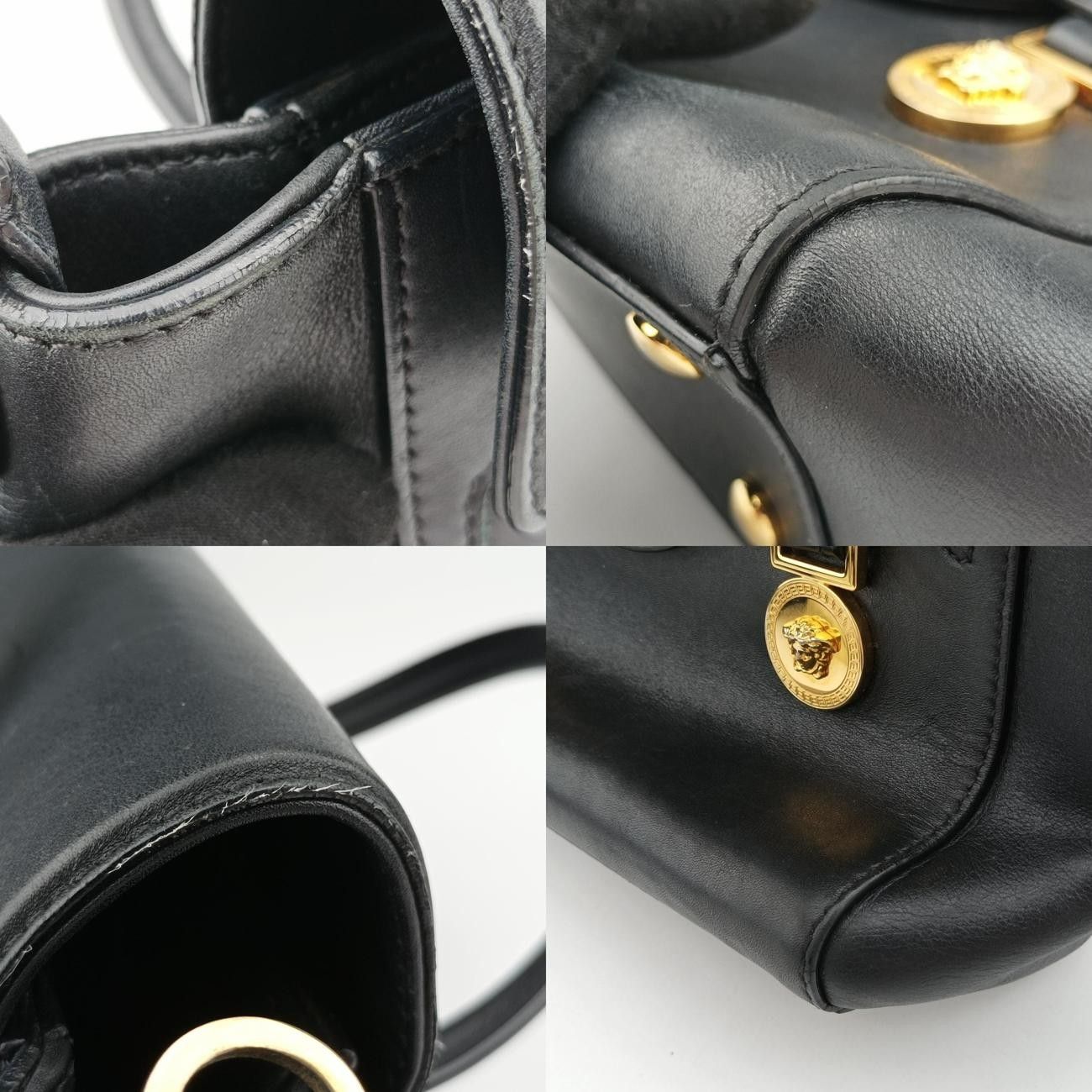 Versace Medusa Black Leather Clg 832 939 215 276