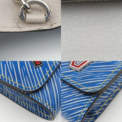 Louis Vuittonportefeuille Twist Chain Blue X Multicolor Epi M62732