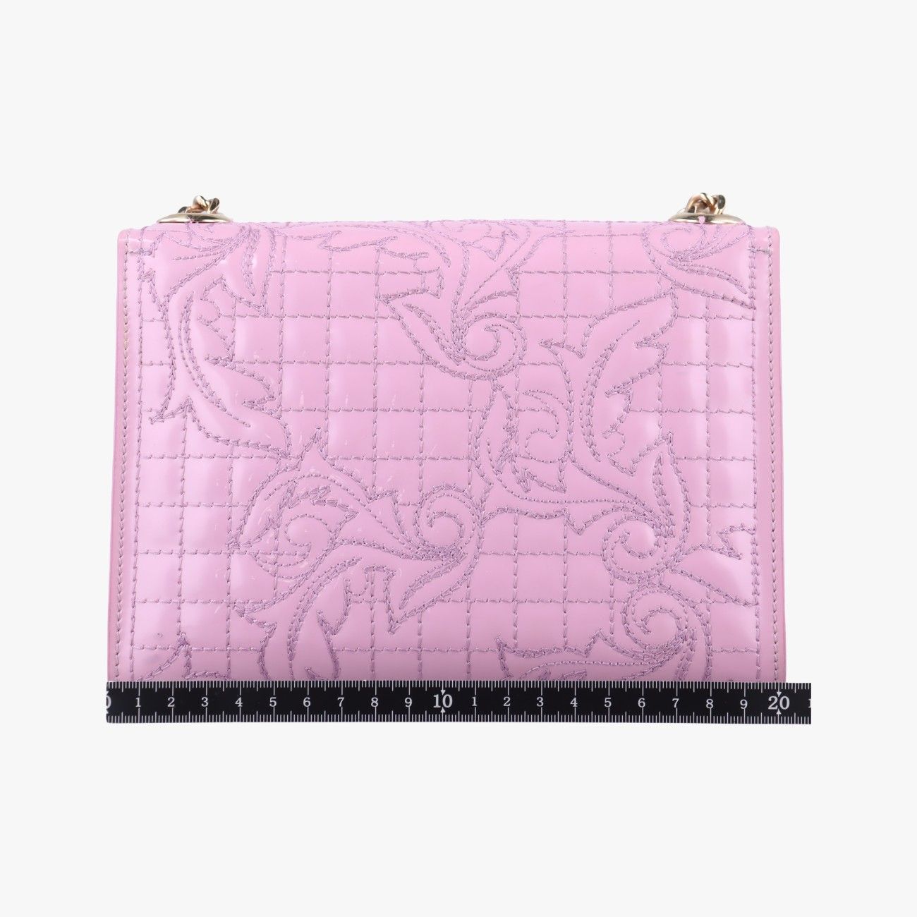Versace Quilted Chain Pink Patent Clg 962 204 295 172