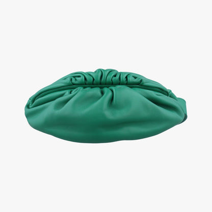 Bottega Venetathe Chain Pouch Green Lambskin