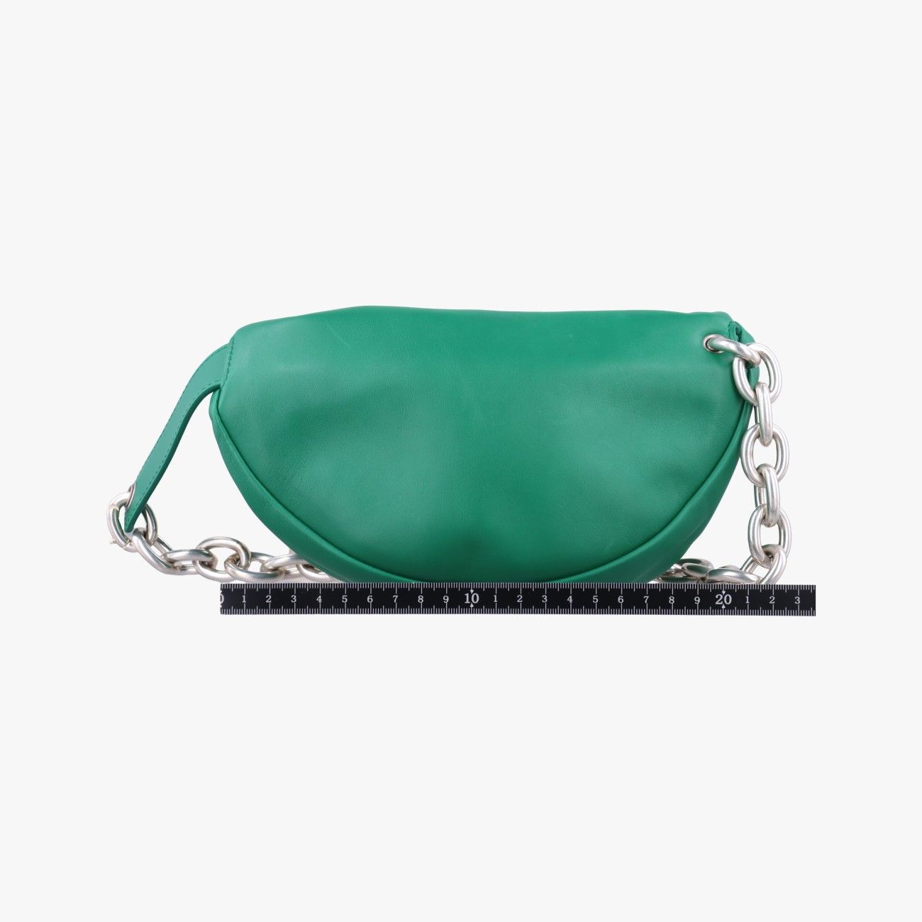 Bottega Venetathe Chain Pouch Green Lambskin