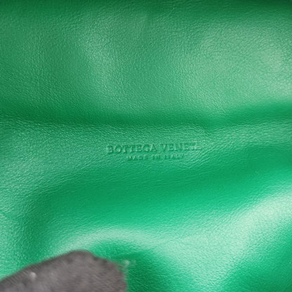 Bottega Venetathe Chain Pouch Green Lambskin
