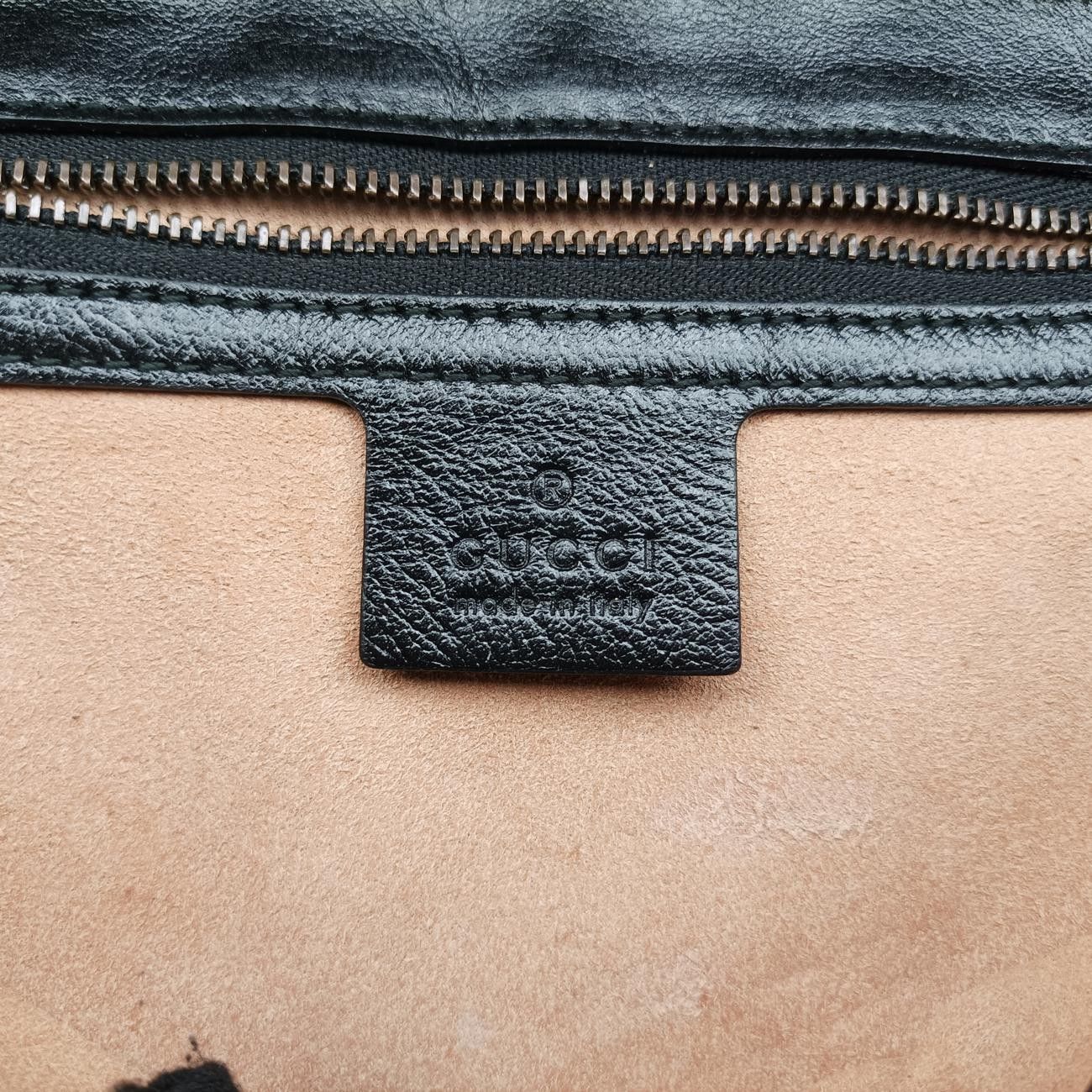 Guccigucciggmarmont Black X Beige X Red Leather 443497