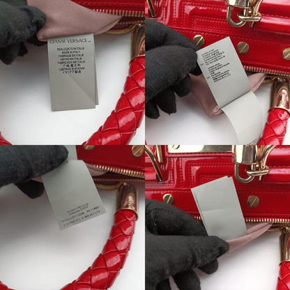 Versace Couture Snap Red Patent