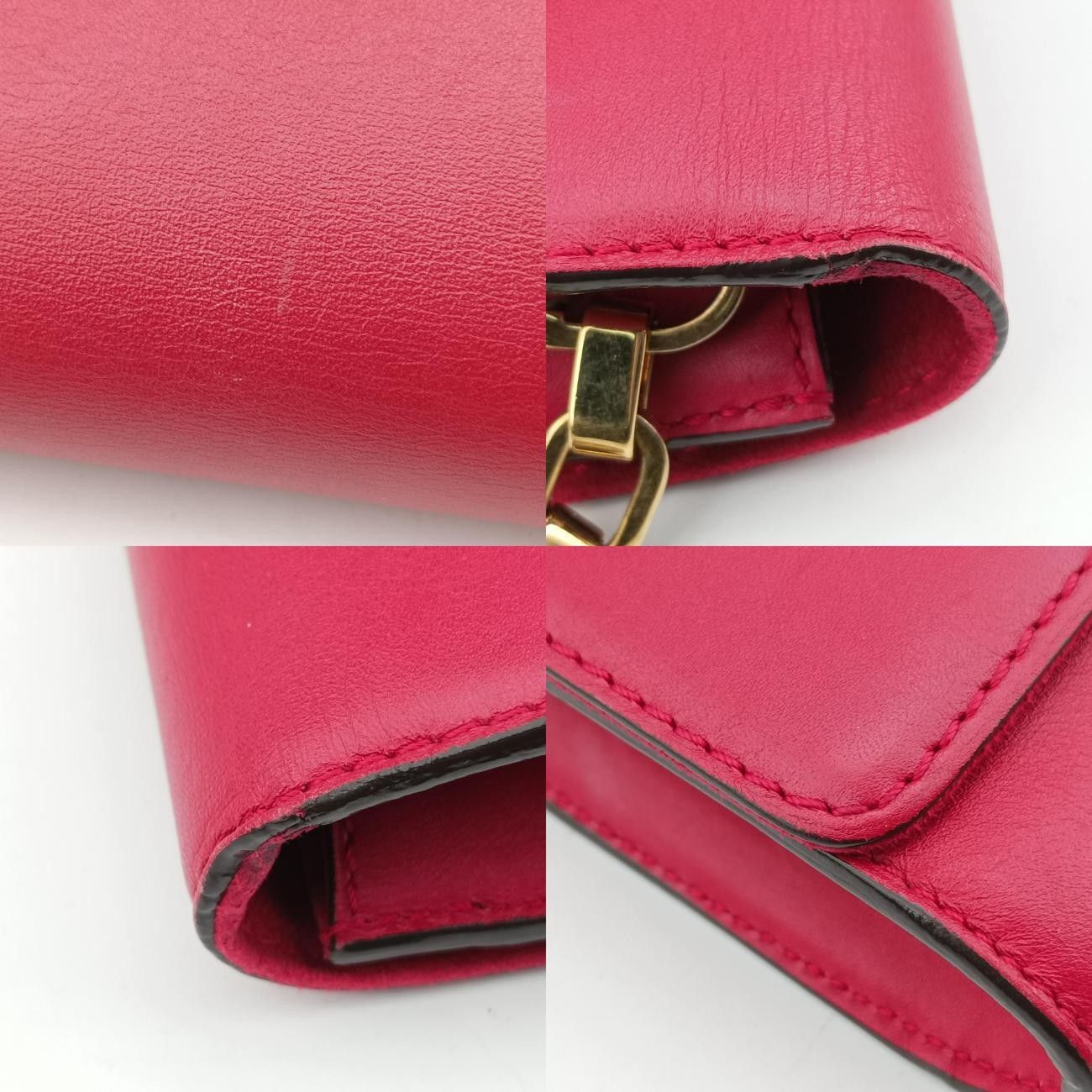 Louis Vuitton Louis Vuitton Louise Mm Rose Red Leather