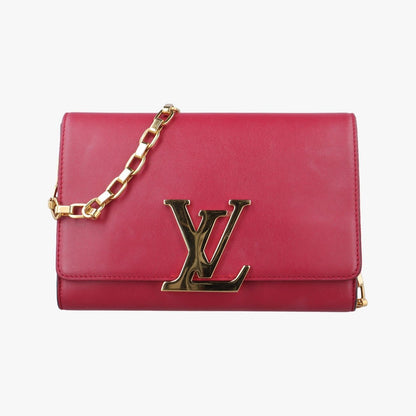 Louis Vuitton Louis Vuitton Louise Mm Rose Red Leather