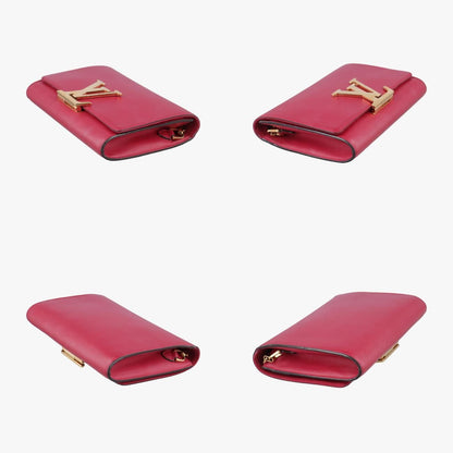 Louis Vuitton Louis Vuitton Louise Mm Rose Red Leather