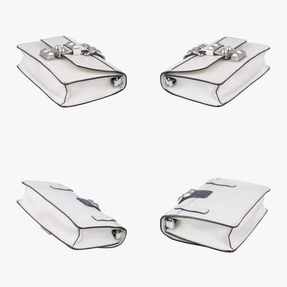 Prada Electra Studs White Leather 1bd120 7/7