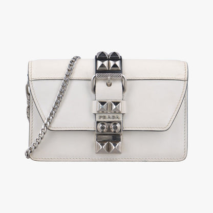 Prada Electra Studs White Leather 1bd120 7/7