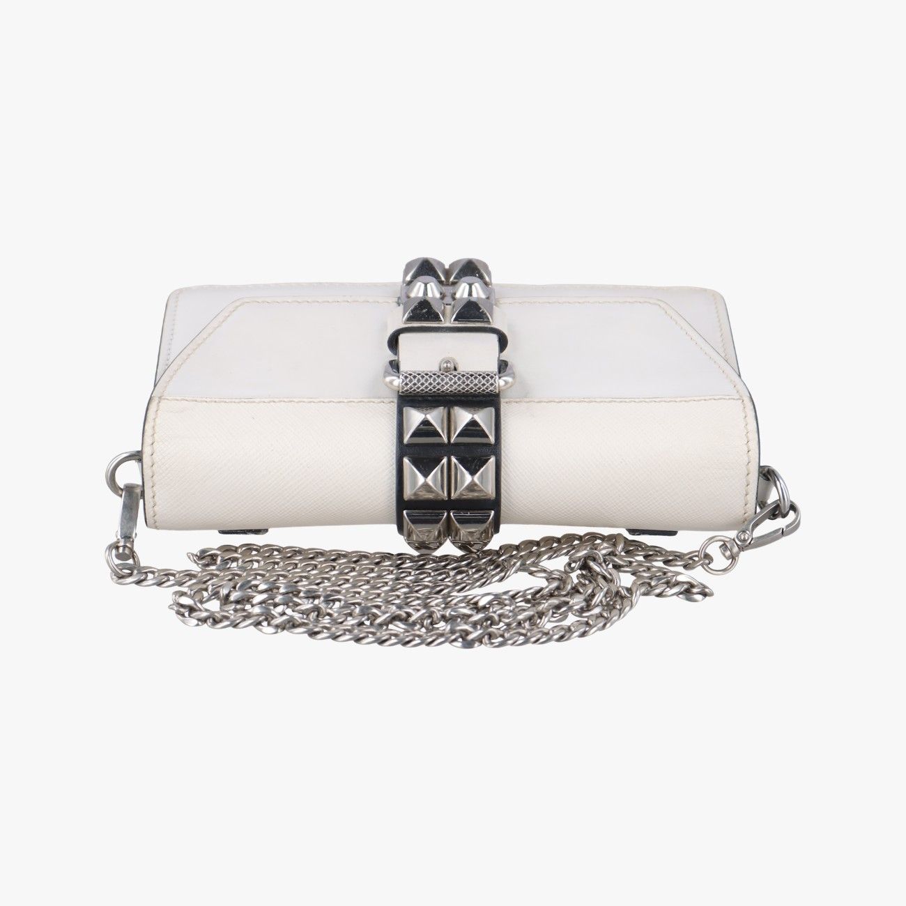 Prada Electra Studs White Leather 1bd120 7/7