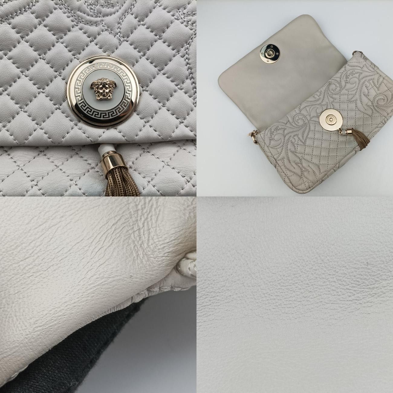 Versace Vanitas Medusa White Leather