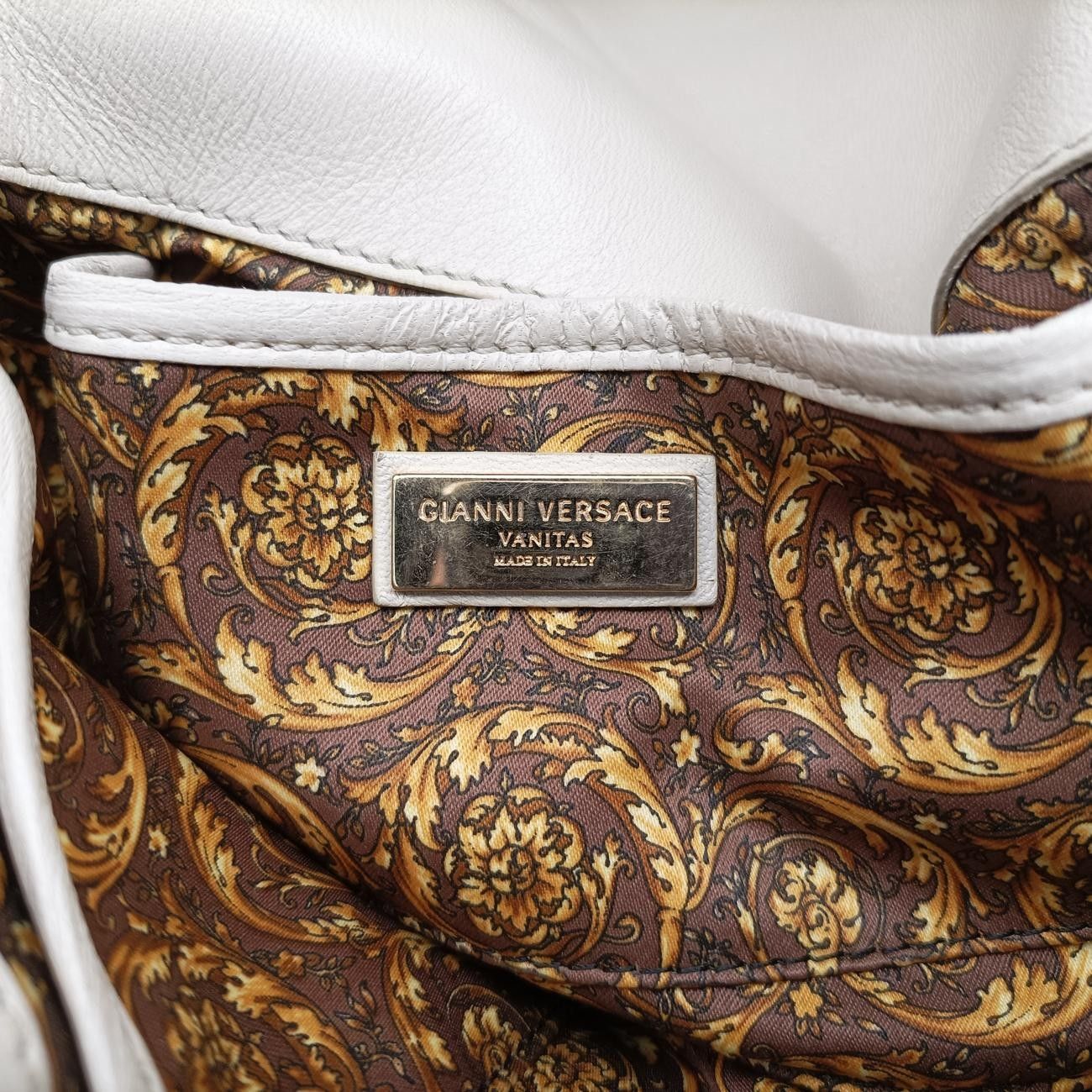 Versace Vanitas Medusa White Leather