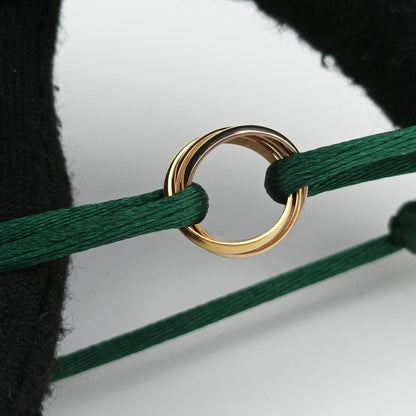 Cartier Baby Love Green X Yellow Gold X Rose Gold X White Togo Old