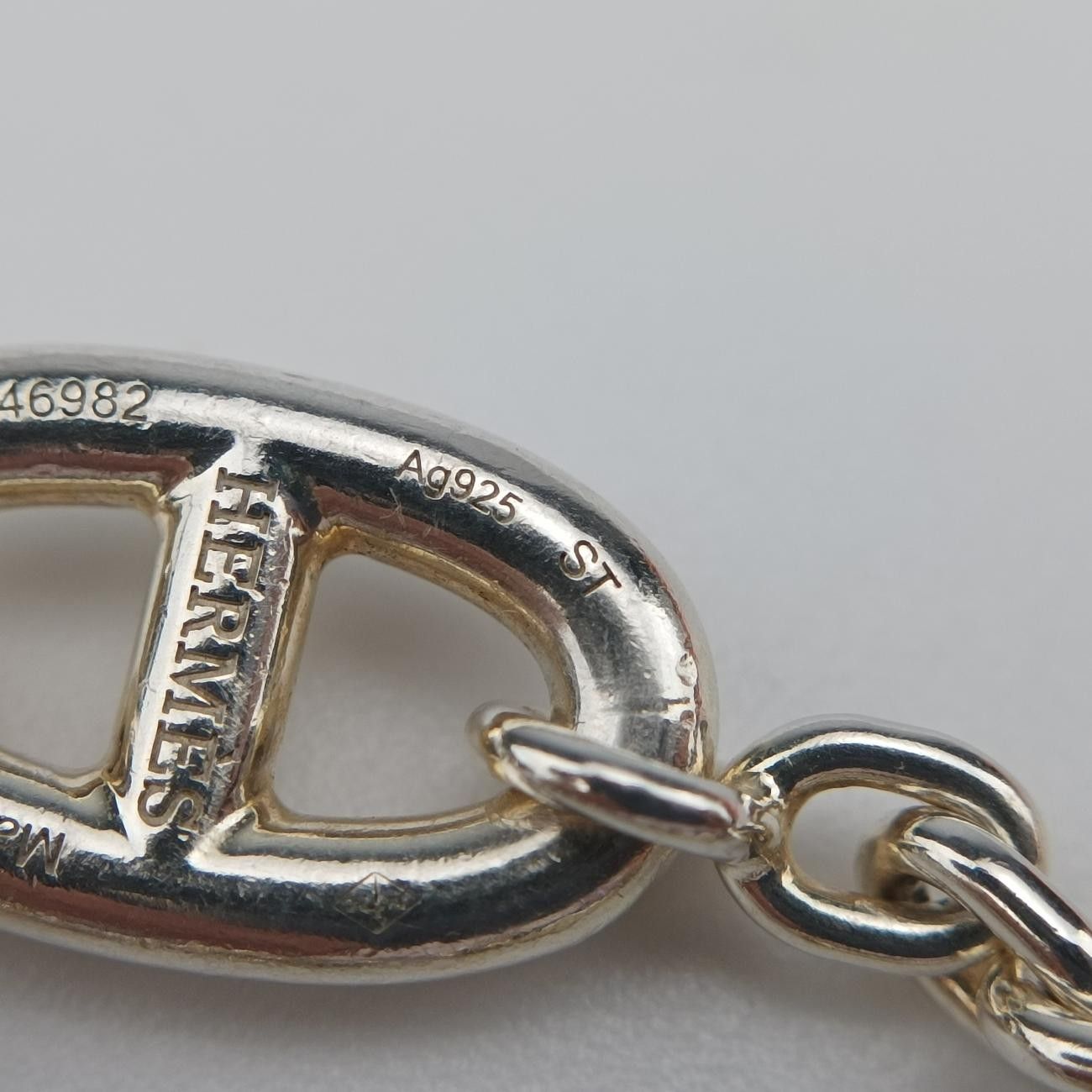 Hermes Farandole Chaine D'Ancre Argente Silver Ag925