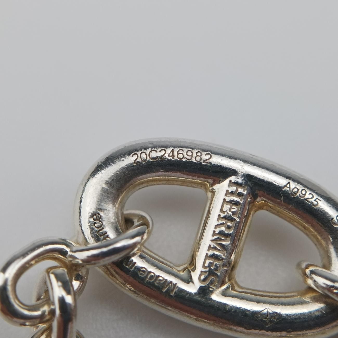 Hermes Farandole Chaine D'Ancre Argente Silver Ag925