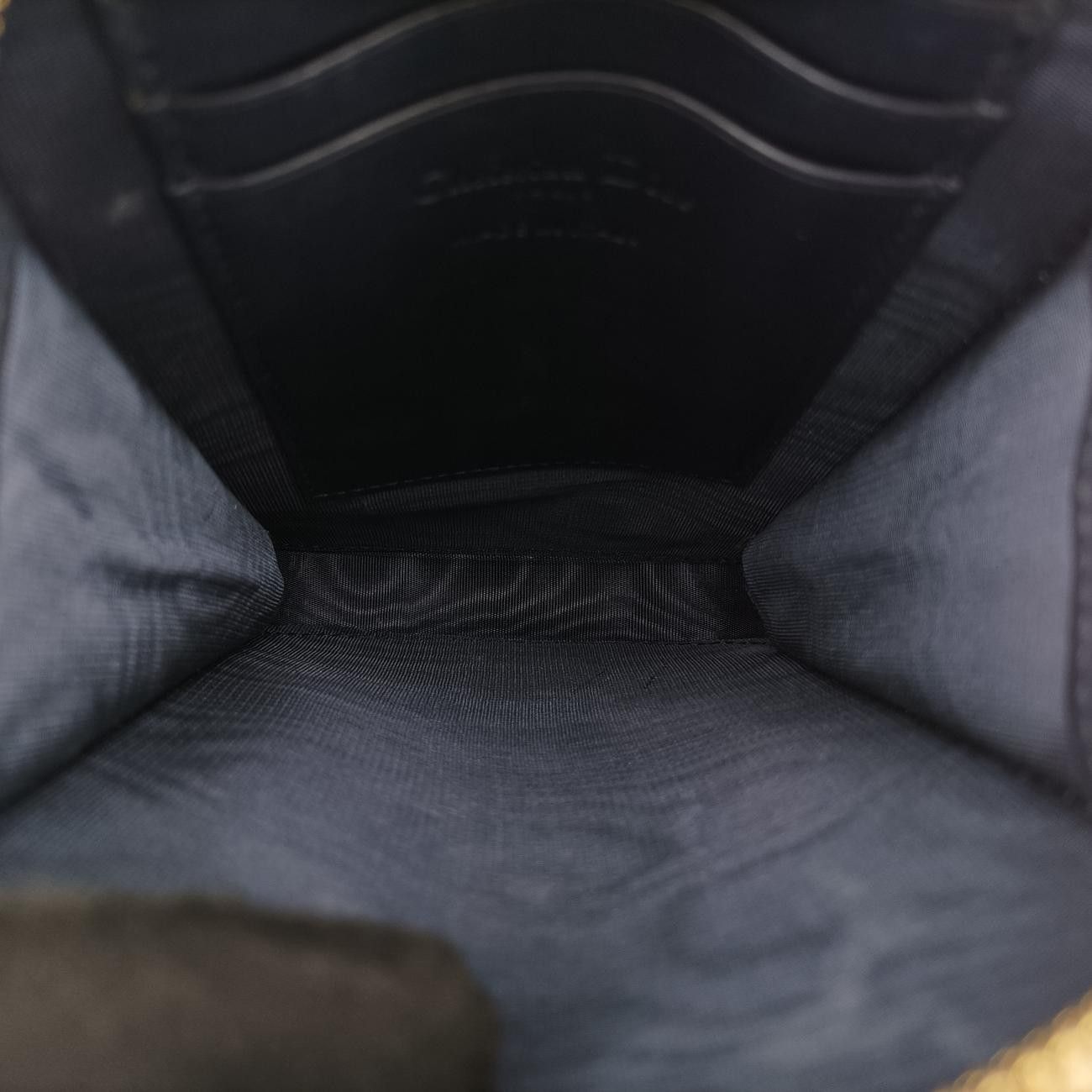 Christian Dior Phone Holder Smartphone Case Heart Navy X Red Leather 43-Ma-0231