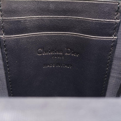 Christian Dior Phone Holder Smartphone Case Heart Navy X Red Leather 43-Ma-0231