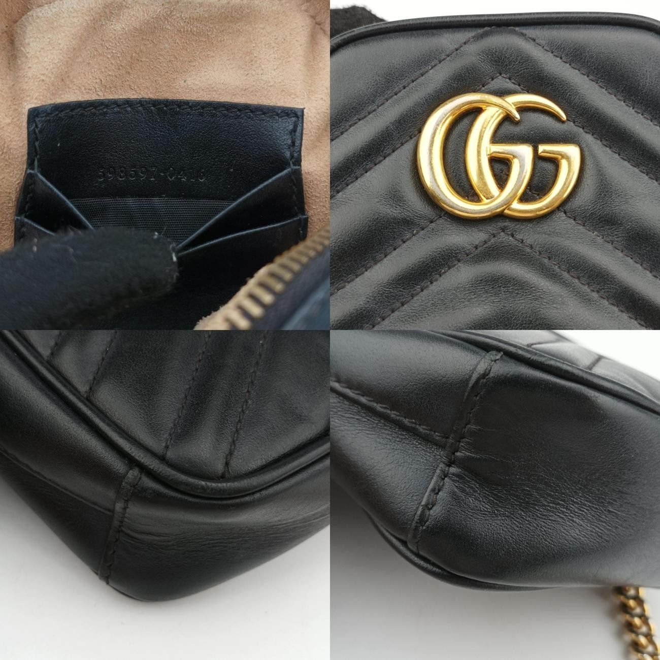 Gucciggmarmont Black Leather