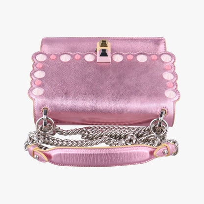 Fendi Studs Canai Pink Leather 8m0381-Oz8 178-8241