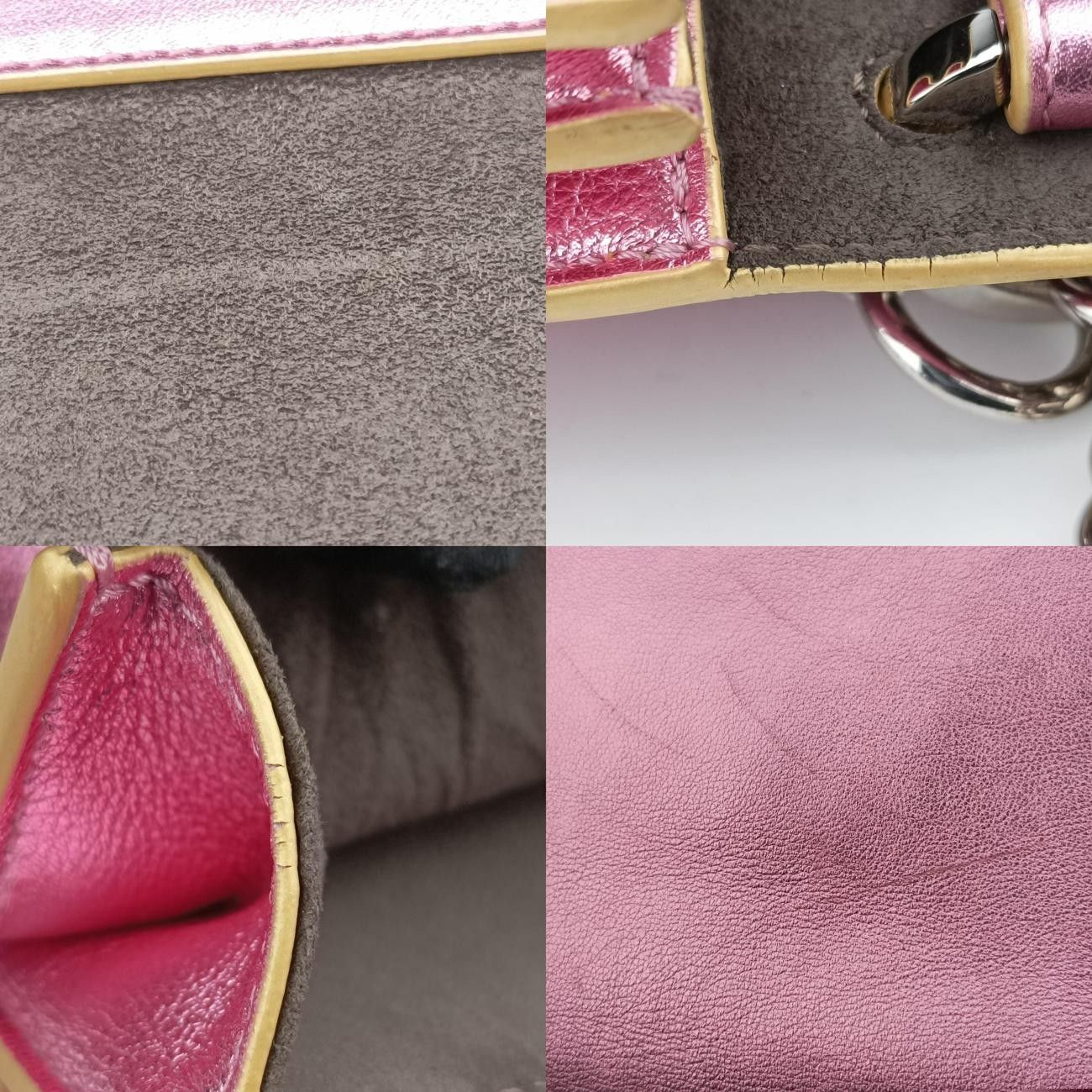 Fendi Studs Canai Pink Leather 8m0381-Oz8 178-8241