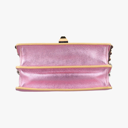 Fendi Studs Canai Pink Leather 8m0381-Oz8 178-8241
